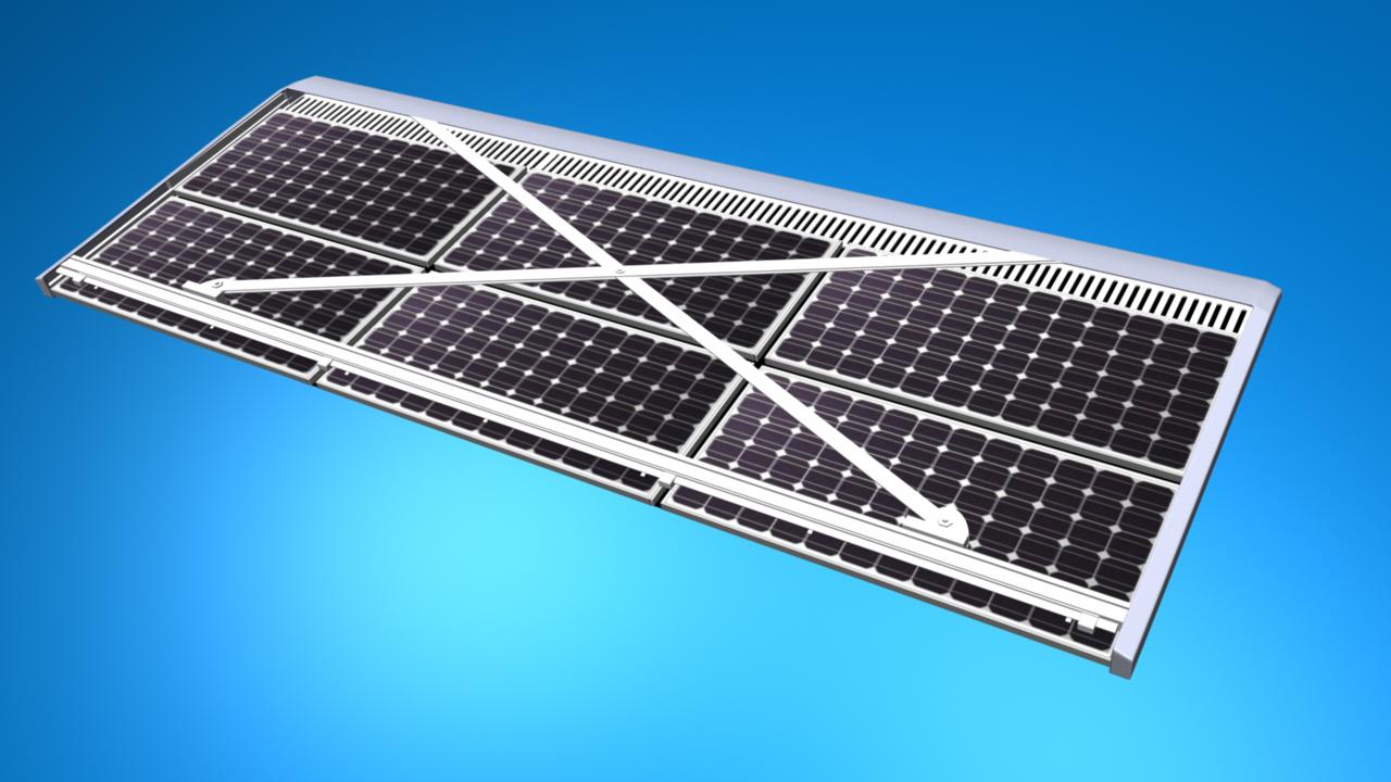 Automated solar PV panel cleaning and cool... Made in Korea